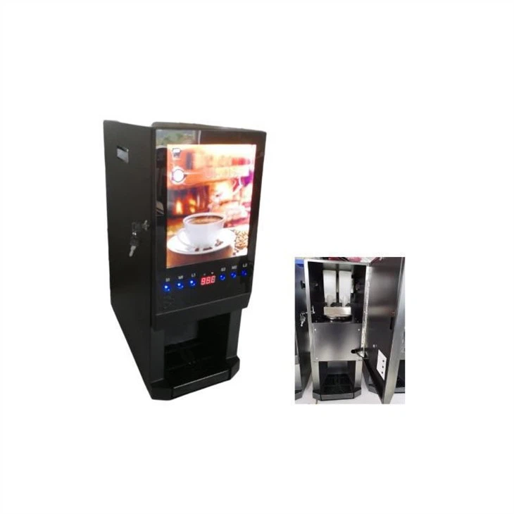 Máquina de venda de suco de café cappuccino pequena