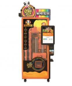 Máquina de venda automática de suco de laranja fresco