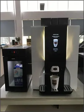 Joegoo tem máquina de café de feijão brilhante